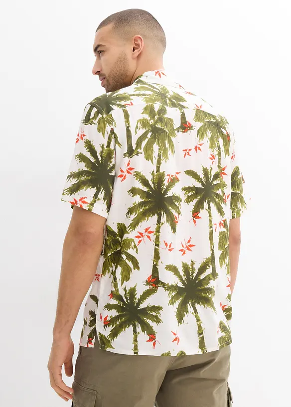 Chemise manches courtes en viscose, loose, bonprix