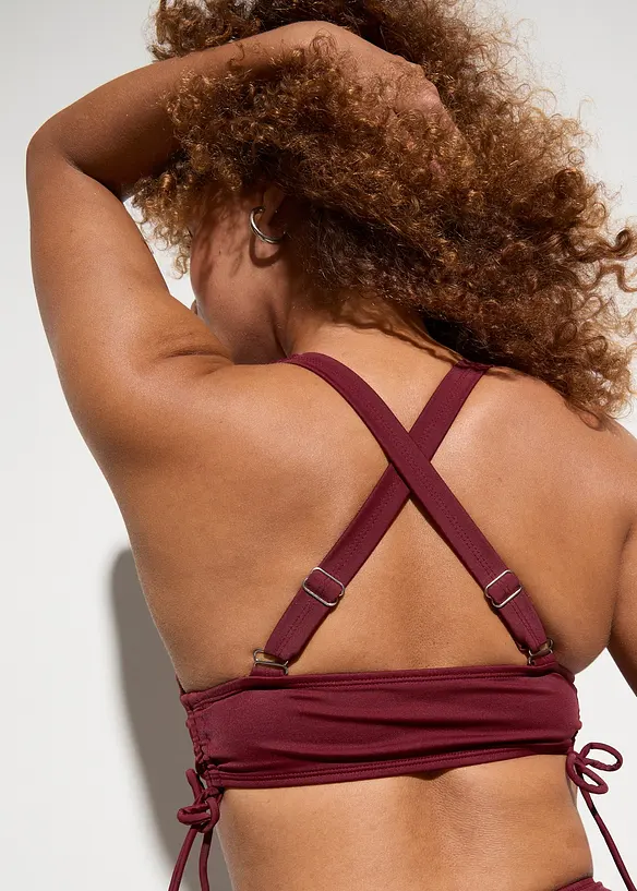 Bikini brassi&egrave;re (ens. 2 pces) &agrave; bretelles crois&eacute;es, bonprix