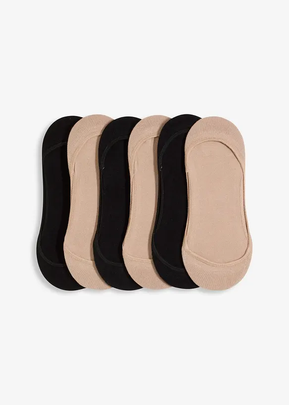 Lot de 6 paires de protège-pieds pour ballerines, bonprix