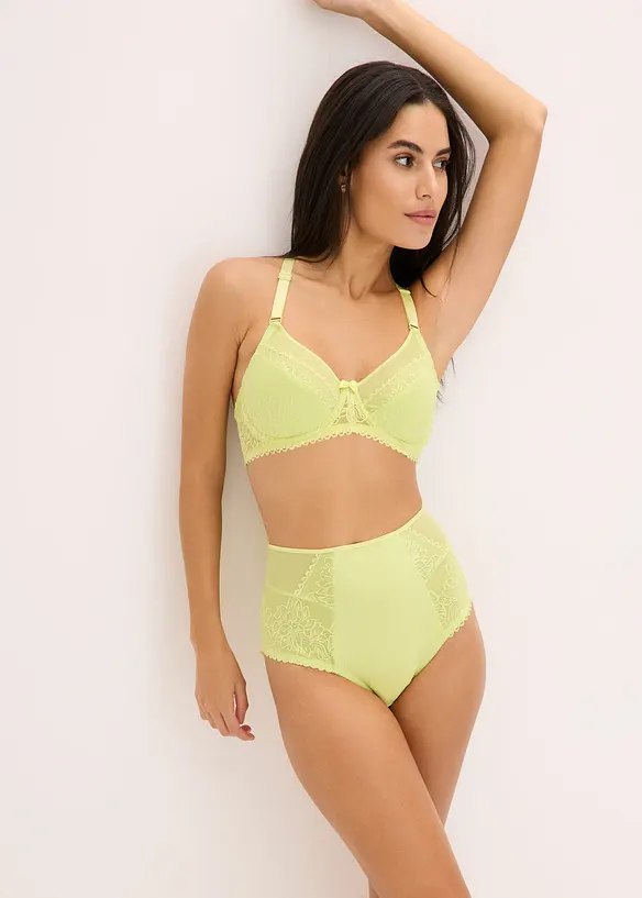 Slip taille haute avec une belle dentelle, bonprix