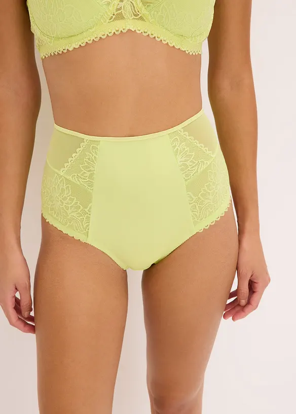 Slip taille haute avec une belle dentelle, bonprix