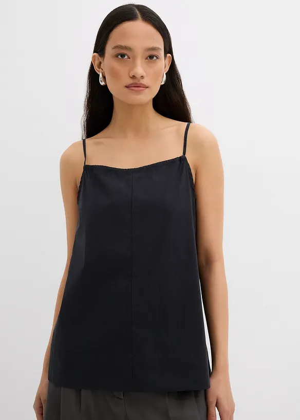 Top évasé à bretelles fines, bonprix