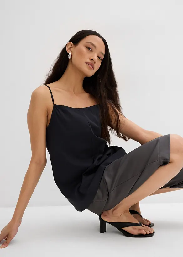 Top évasé à bretelles fines, bonprix