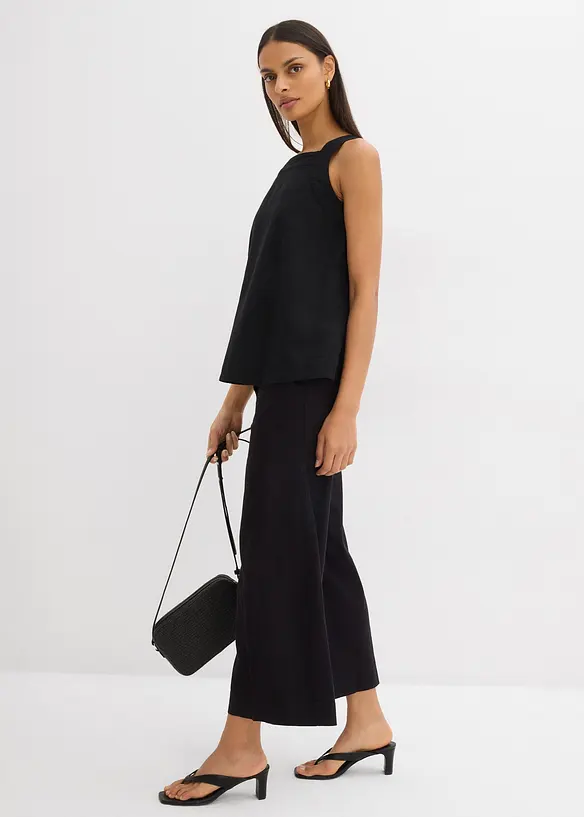 Top sans manches en viscose mélangée, à nouer dans le dos, bonprix