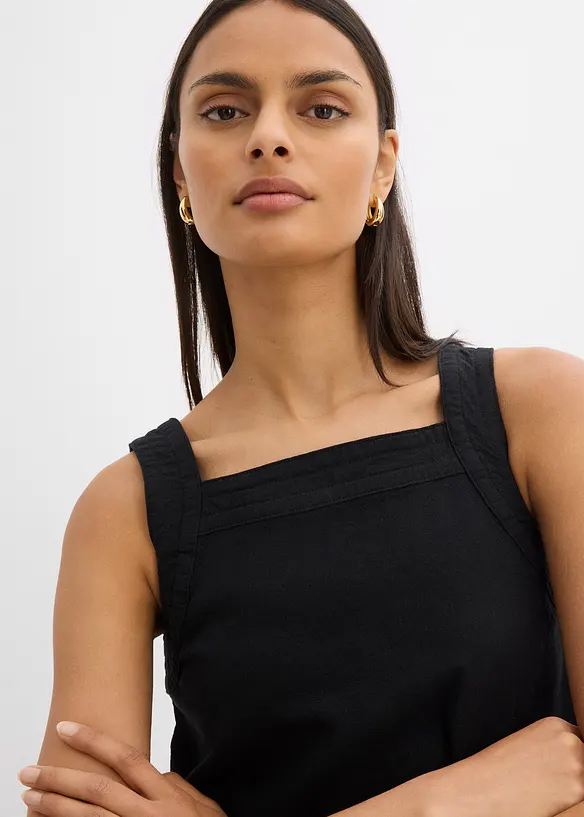 Top sans manches en viscose mélangée, à nouer dans le dos, bonprix