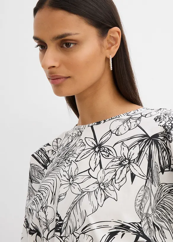 Blouse à manches courtes 100% coton, bonprix