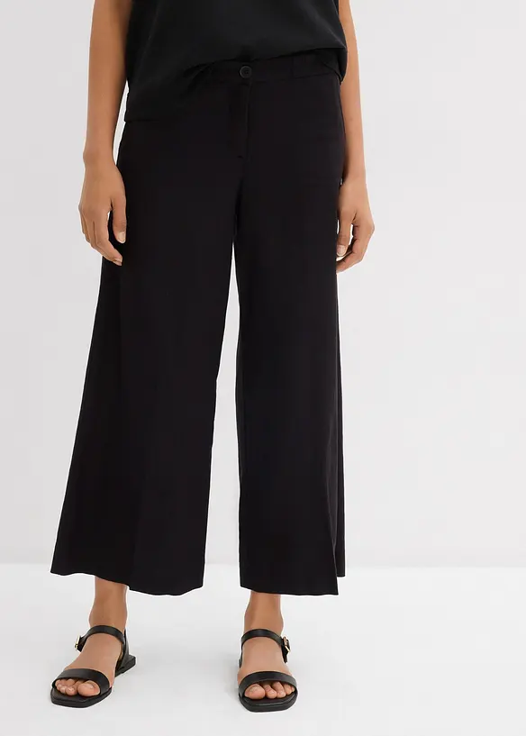 Jupe-culotte en viscose mélangée à taille élastiquée, bonprix