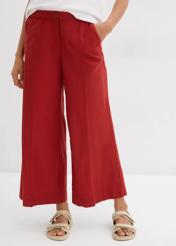 Jupe-culotte en viscose mélangée à taille élastiquée, bonprix