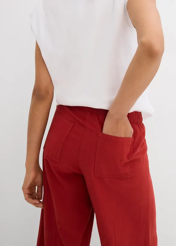 Jupe-culotte en viscose mélangée à taille élastiquée, bonprix