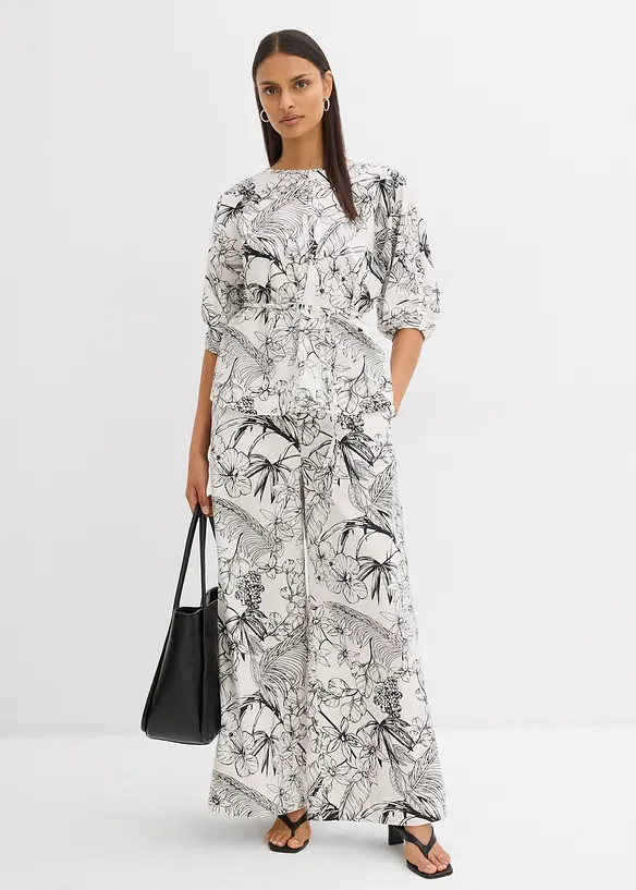 Pantalon fluide et large 100% coton, bonprix