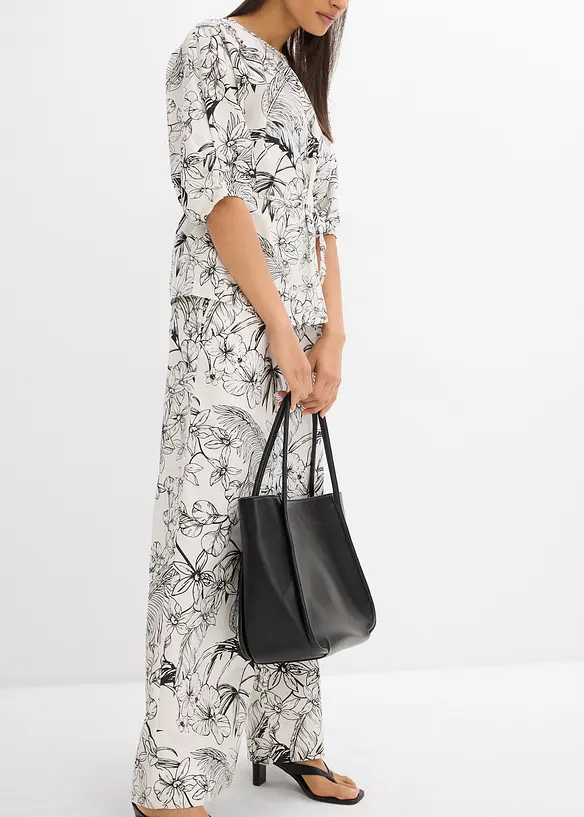 Pantalon fluide et large 100% coton, bonprix