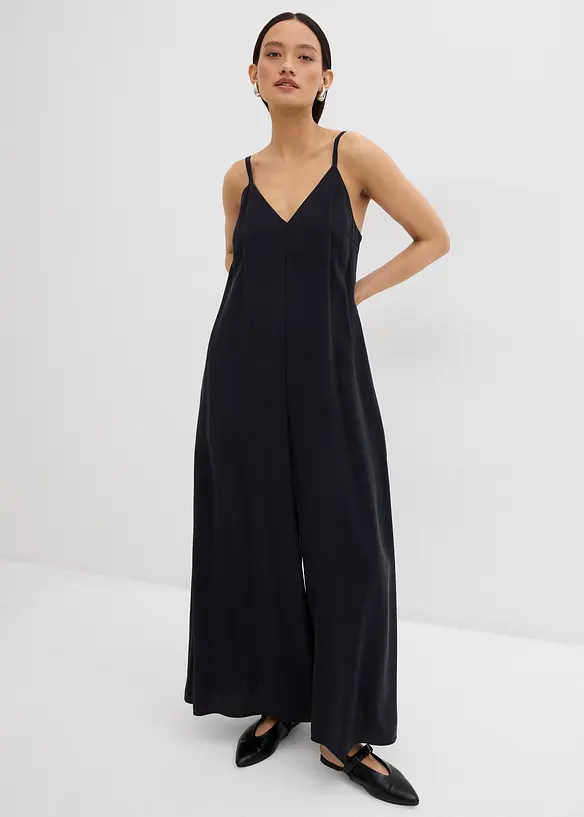 Combinaison en viscose mélangée à bretelles réglables, bonprix