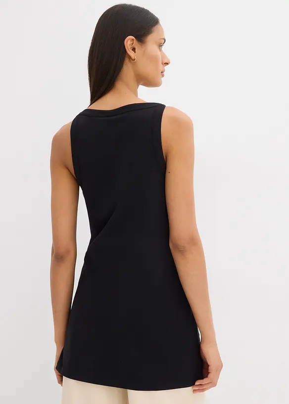 Top long en coton extensible, bonprix