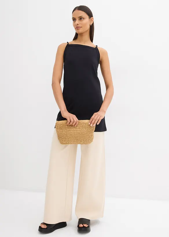 Top long en coton extensible, bonprix