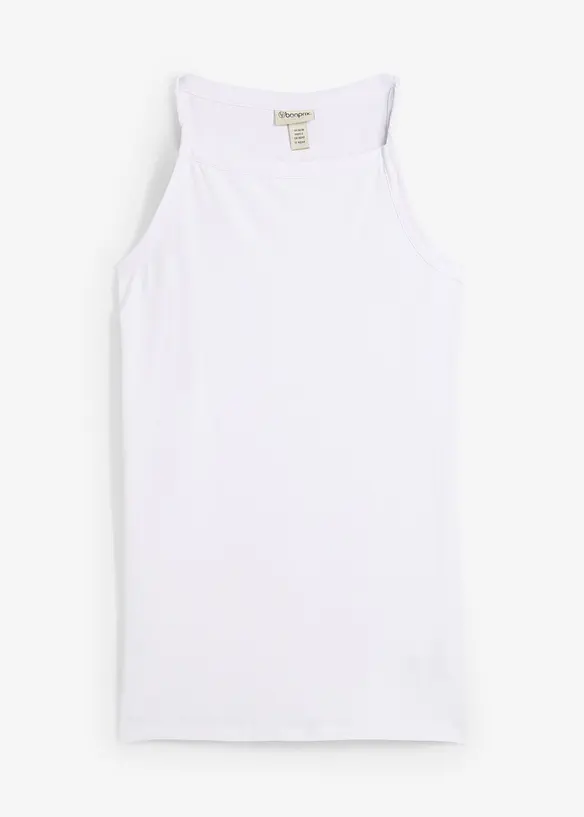 Top long en coton extensible, bonprix