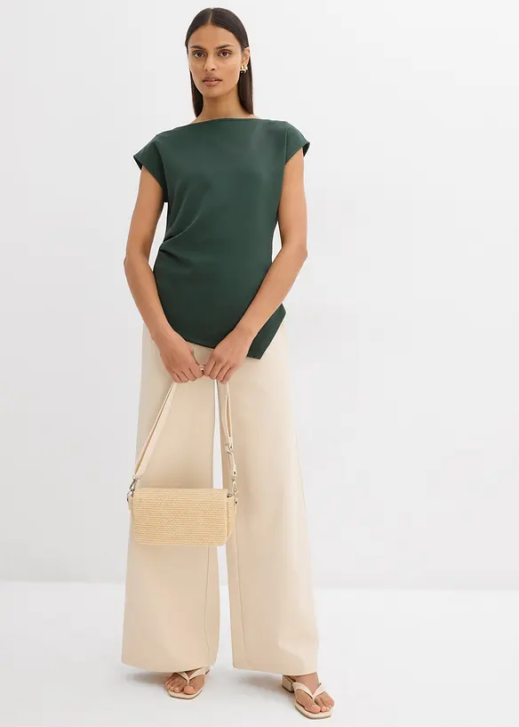 Top à base asymétrique en matière néoprène confortable, bonprix