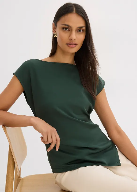 Top à base asymétrique en matière néoprène confortable, bonprix