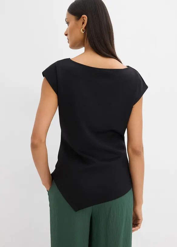 Top &agrave; base asym&eacute;trique en mati&egrave;re n&eacute;opr&egrave;ne confortable, bonprix