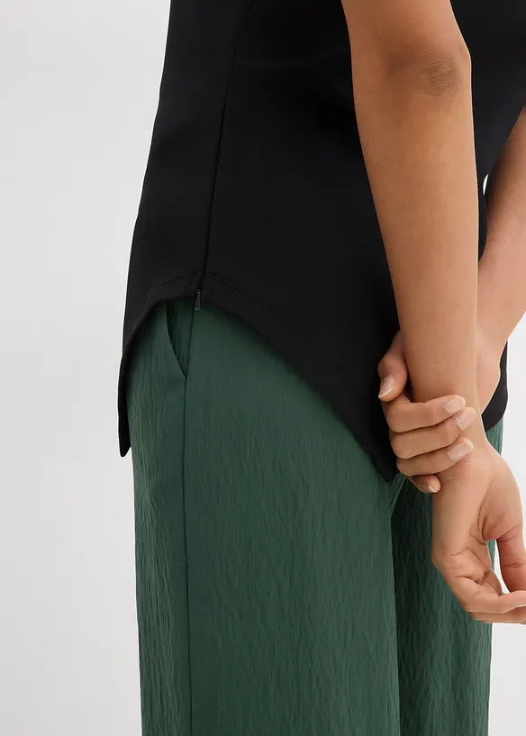 Top &agrave; base asym&eacute;trique en mati&egrave;re n&eacute;opr&egrave;ne confortable, bonprix