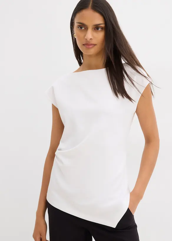 Top à base asymétrique en matière néoprène confortable, bonprix