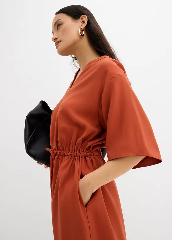 Robe caftan en fine viscose, bonprix