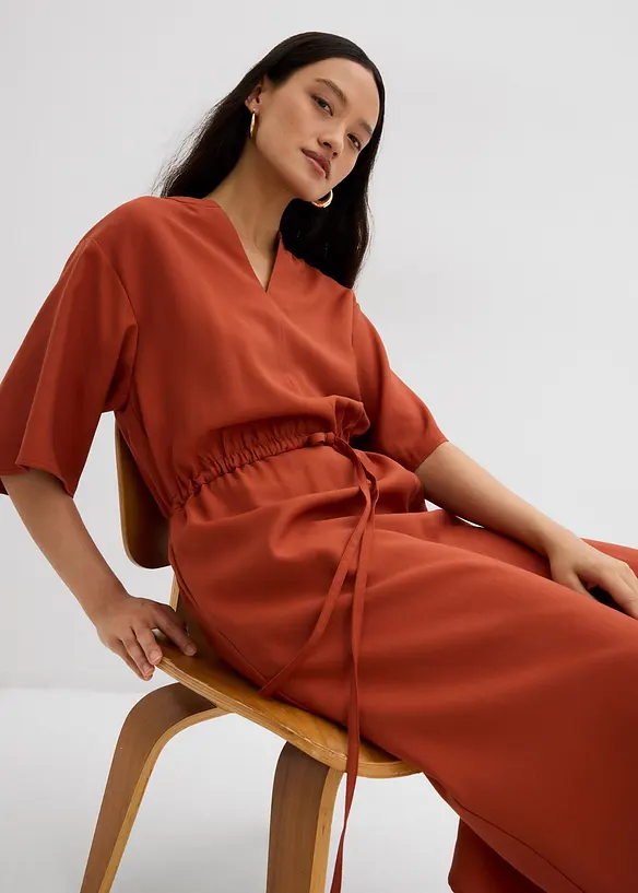 Robe caftan en fine viscose, bonprix