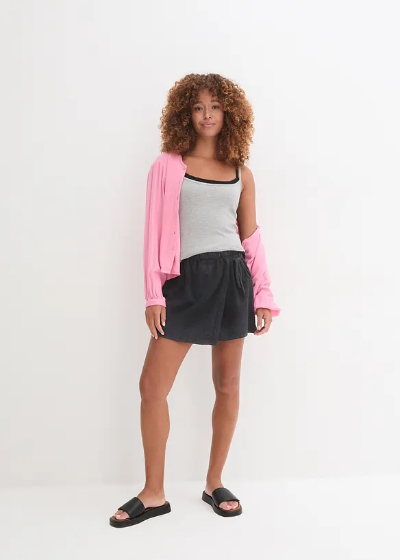 Jupe-short 100% coton, bonprix