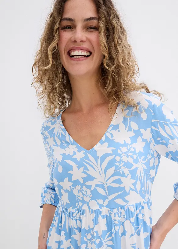 Robe midi en viscose fluide, bonprix