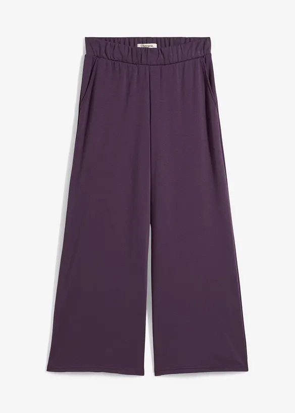 Pantalon en jersey à taille élastiquée, bonprix