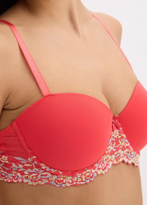Soutien-gorge &agrave; balconnets avec une dentelle multicolore, bonprix