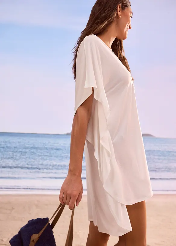 Tunique de plage transparente en viscose, bonprix