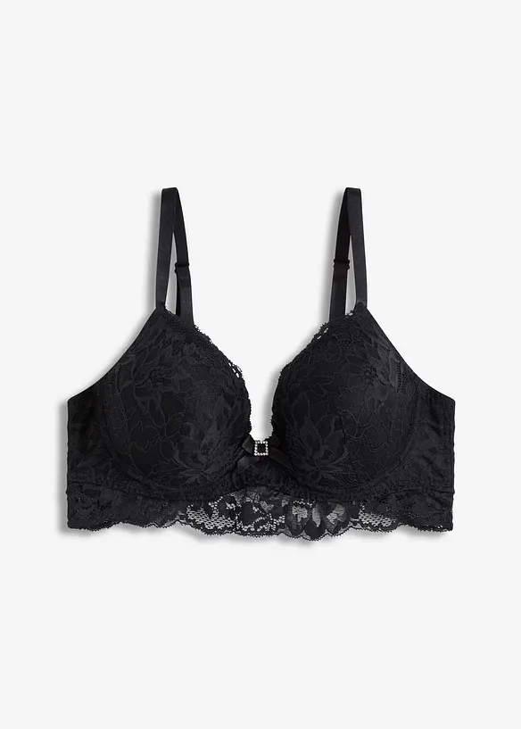 Soutien-gorge à coques et dentelle délicate, bonprix