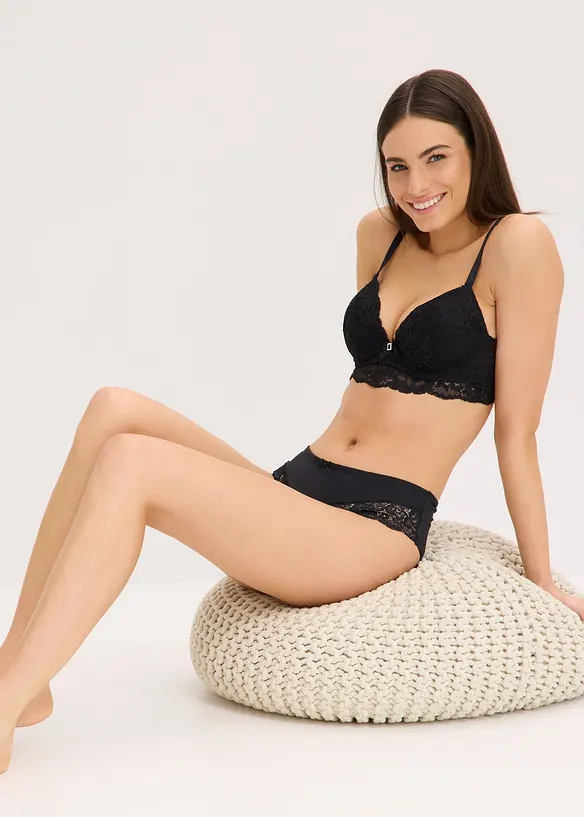 Soutien-gorge à coques et dentelle délicate, bonprix