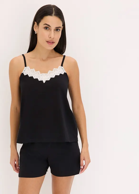 Pyjashort &agrave; bretelles fines, bonprix