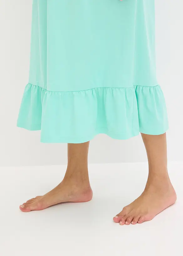 Chemise de nuit avec empiècement plissé, bonprix