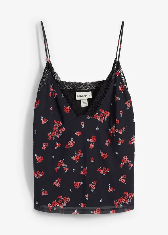 Top en mesh &agrave; fines bretelles, bonprix