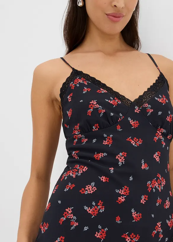 Robe midi en mesh, bonprix