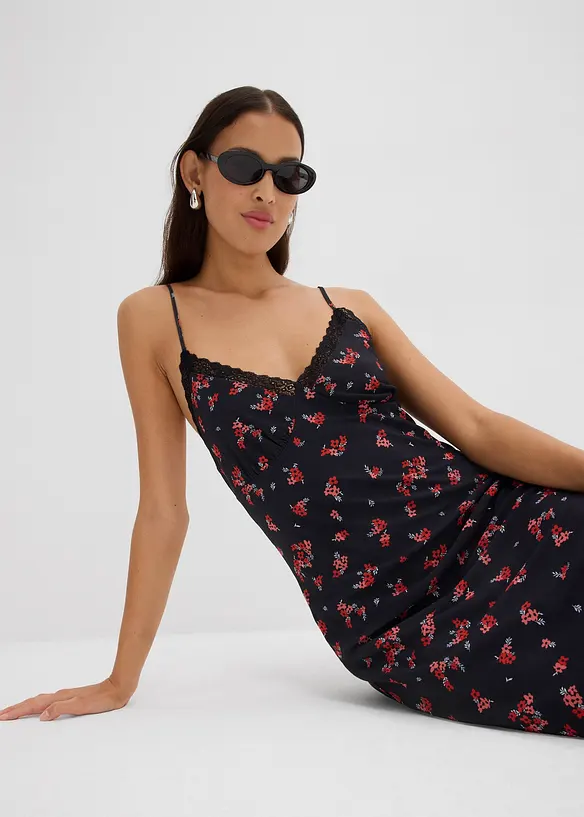 Robe midi en mesh, bonprix