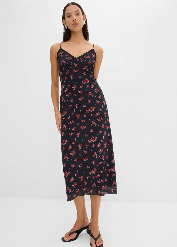 Robe midi en mesh, bonprix