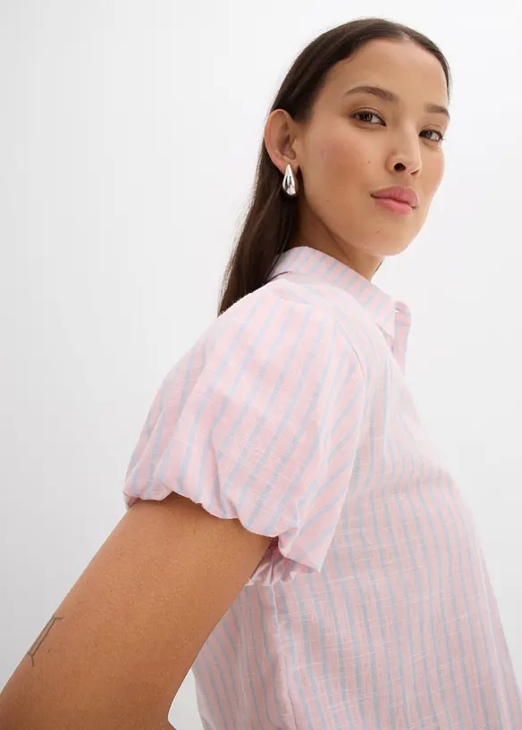 Blouse à manches courtes 100% coton, bonprix