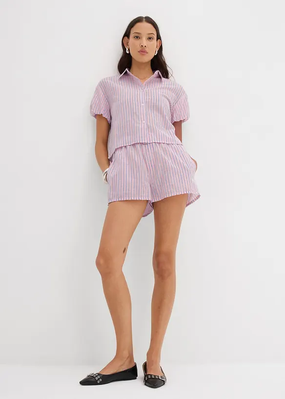 Blouse à manches courtes 100% coton, bonprix