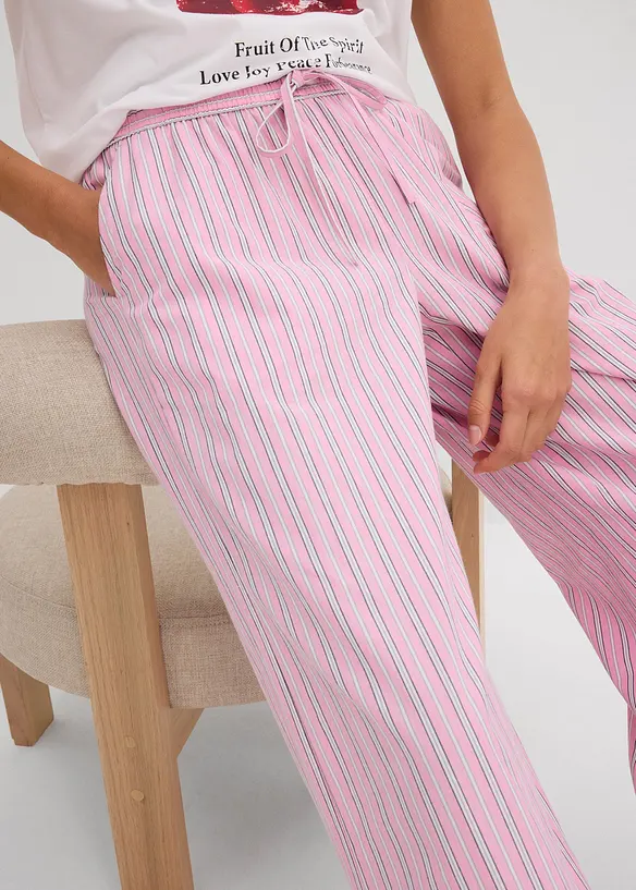 Pantalon  jogger 100% coton, bonprix