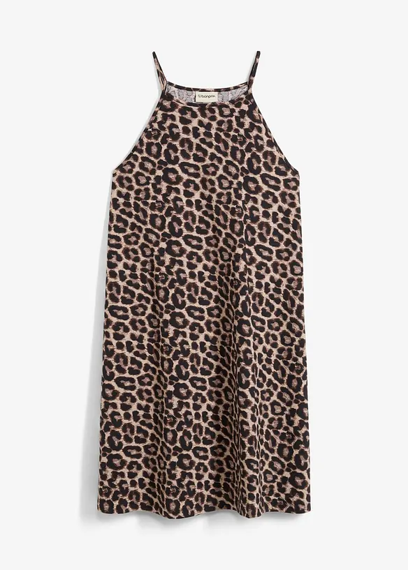Robe à imprimé léopard 100% coton, bonprix