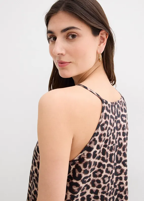 Robe à imprimé léopard 100% coton, bonprix