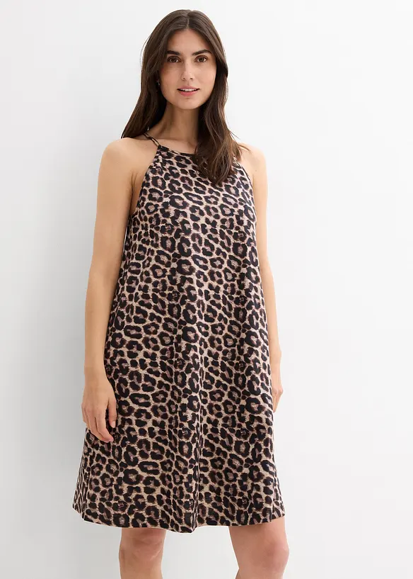 Robe à imprimé léopard 100% coton, bonprix