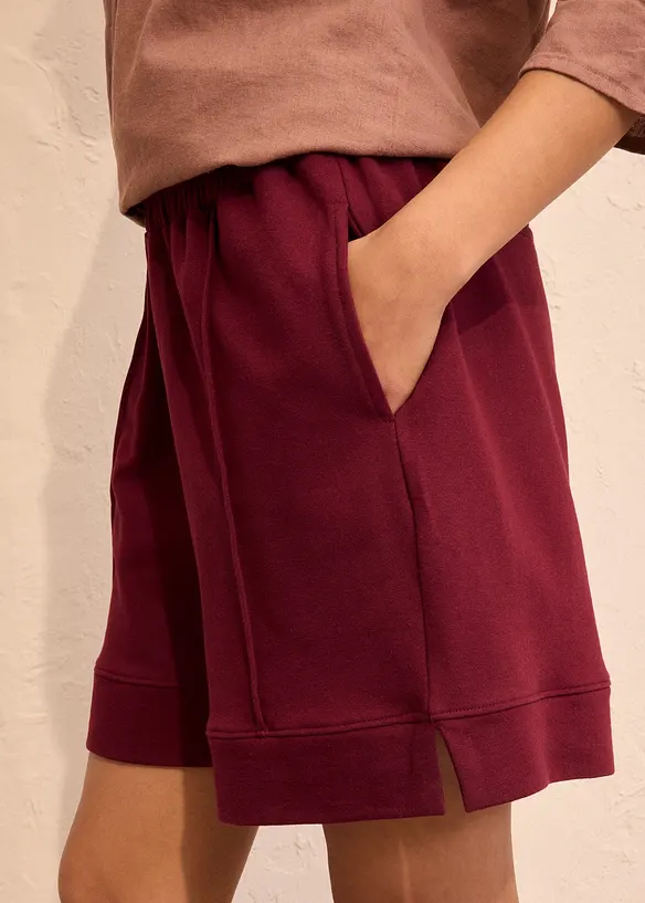 Short en molleton de coton mélangé, bonprix