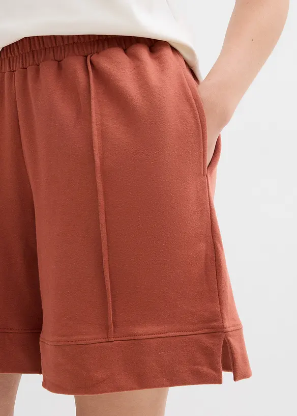 Short en molleton de coton mélangé, bonprix