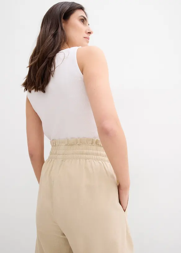 Short en lin mélangé, bonprix