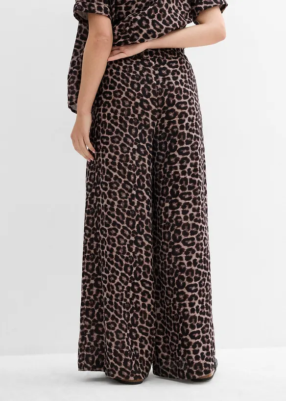 Pantalon palazzo en gaze de coton, bonprix