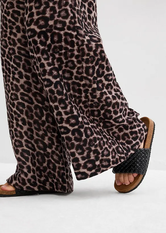 Pantalon palazzo en gaze de coton, bonprix